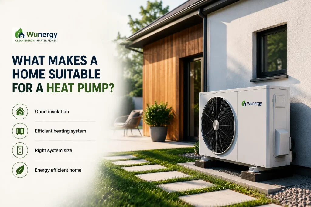 What makes a home suitable for a heat pump