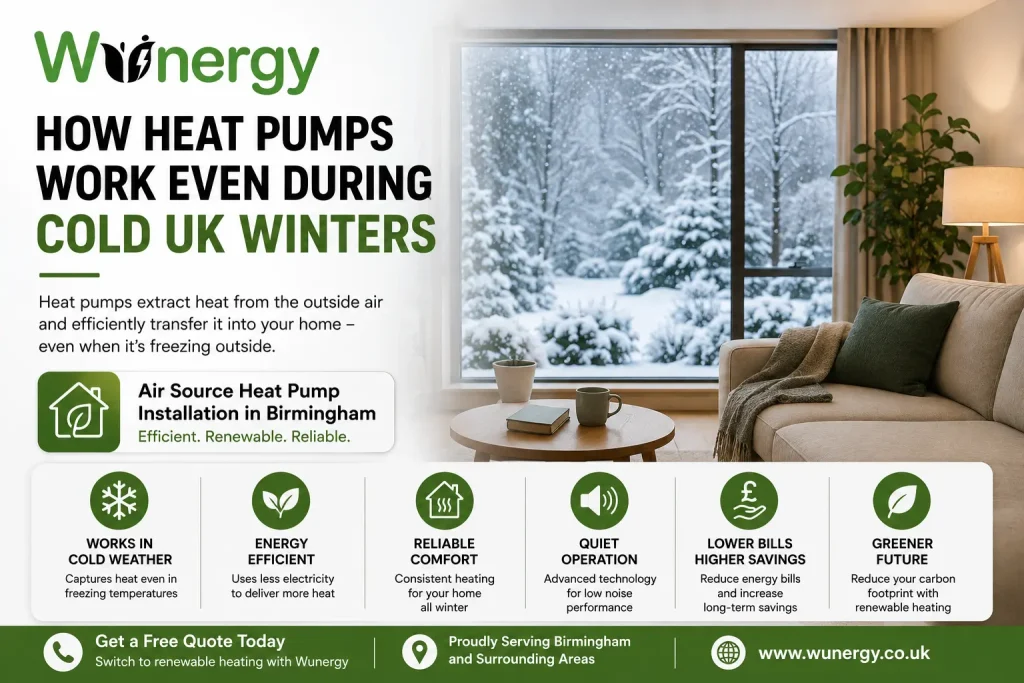 Air source heat pump for a home